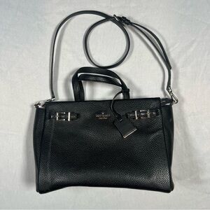 Kate Spade Black Leather Crossbody‎ Satchel